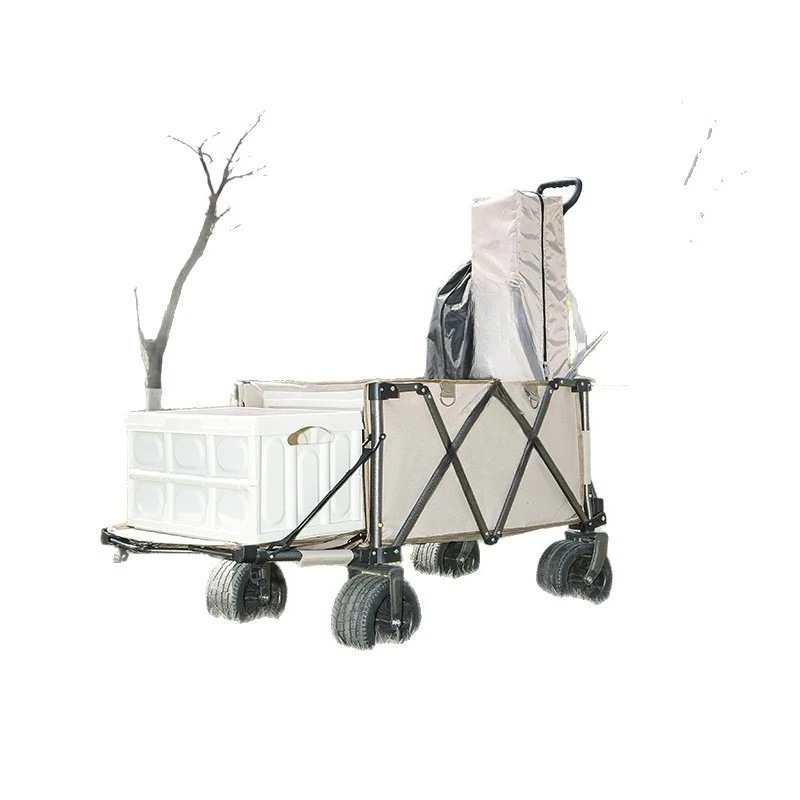

Camper, outdoor camping, portable folding, gathering trolley