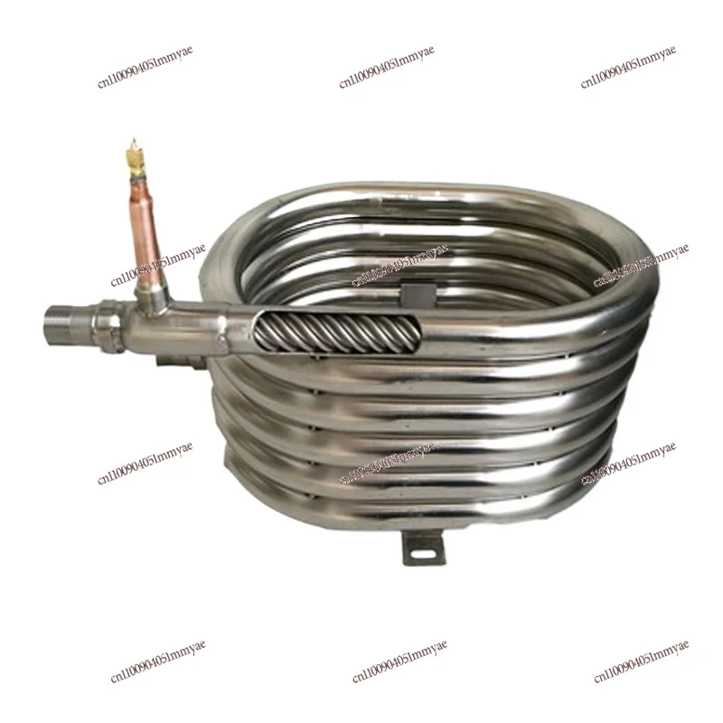 Stainless steel threaded casing heat exchanger Air energy heat pump heat exchanger refrigeration fittings