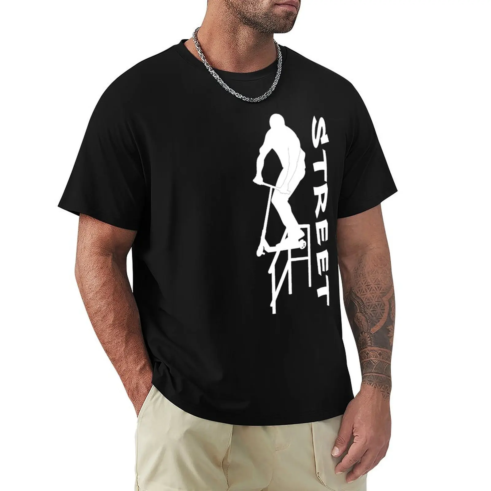 Scooter freestyle street session T-Shirt Athletic Quick Dry T-Shirt for Men