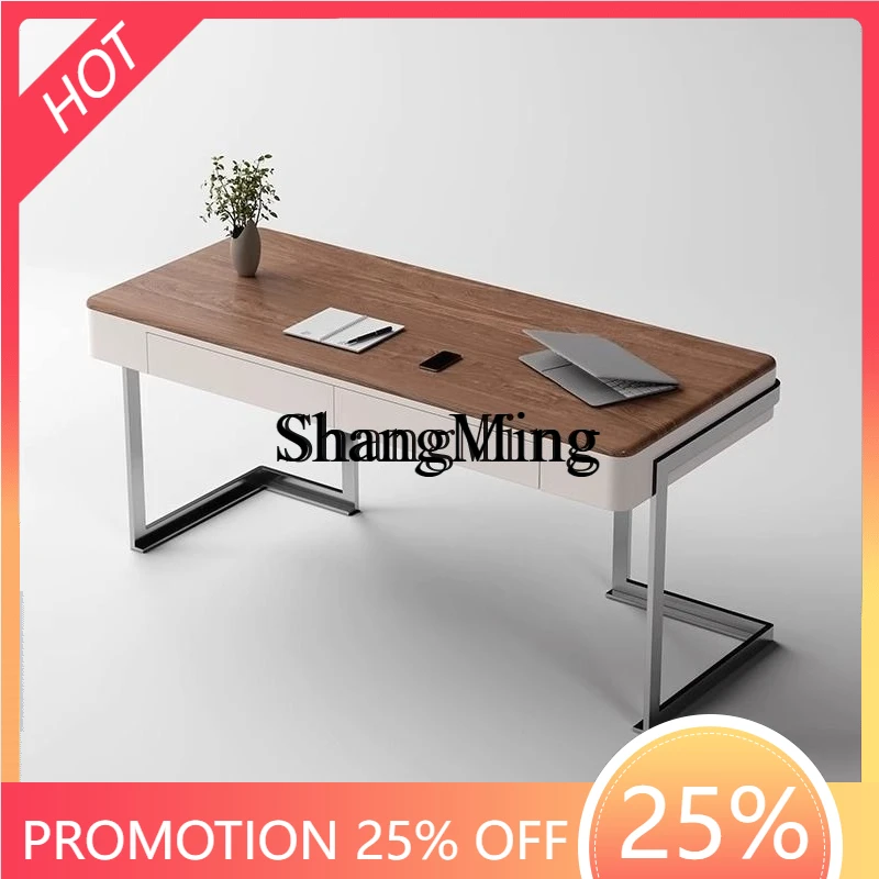 

Комплект: письменный стол из массива дерева в стиле минимализм, компьютерный стол, стол для учебы, стул