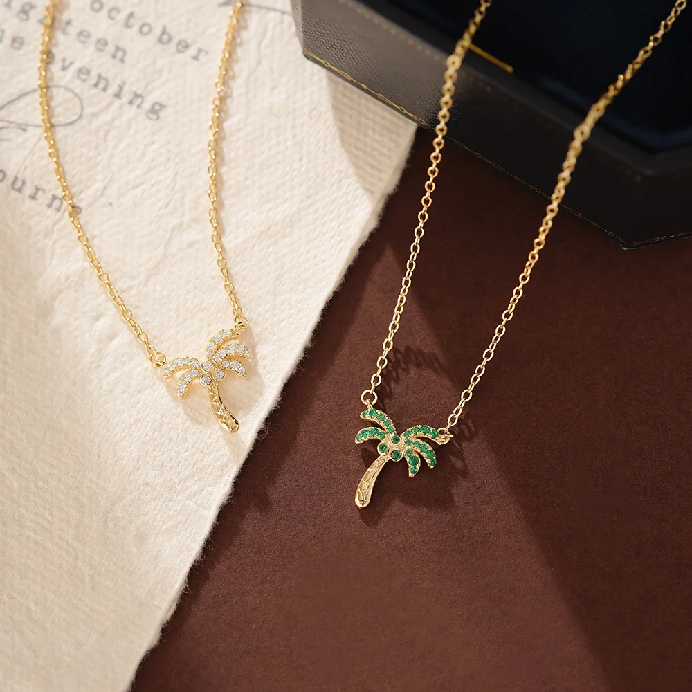 

Подвеска Euro S925 «Кокосовая пальма» — стильный роскошный женский воротник премиум-класса с цирконом