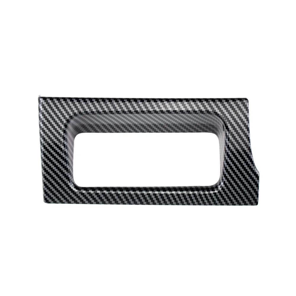 1pc ABS Carbon Fiber Color or Red Headlight Switch Button Frame Cover Trim Interior Decorative for LHD Ford Ranger Everest 2023