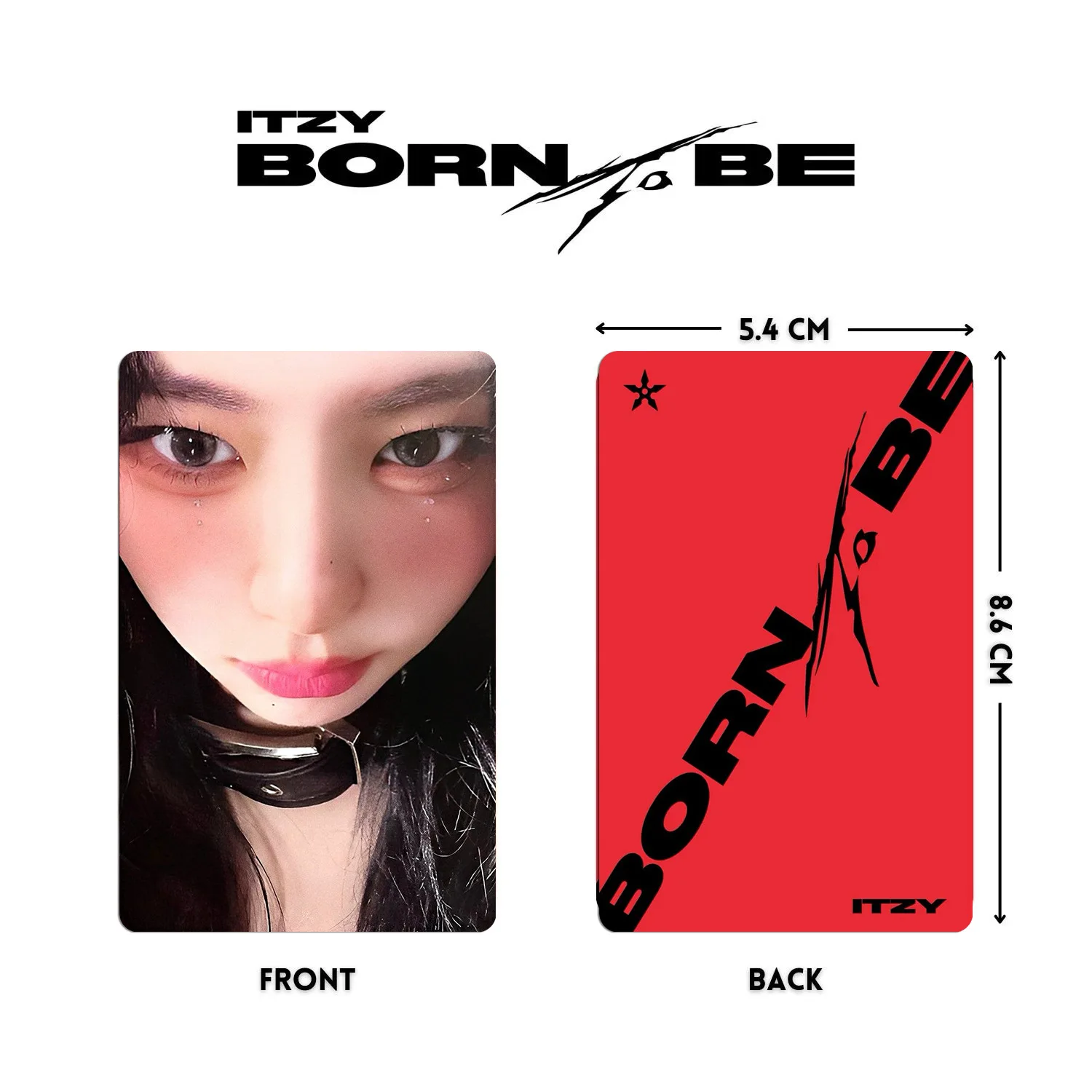 Imagem -05 - Cartões Itzy Idol Lomo Novo Álbum Nascido para Ser hd Cartões Fotográficos Impressos Yeji Lia Ryujin Chaeryeong Presentes da Coleção Yuna Fans Conjunto 4pc