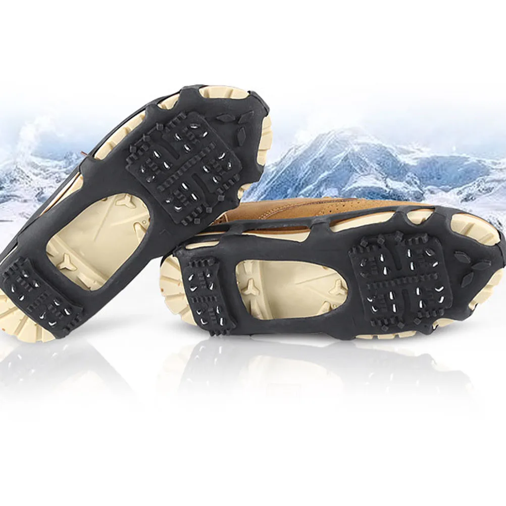 

1 set Walk Cleats Traction Snow Grips Shoes Crampons Anti-Slip Ice Grippers For Climbing Hiking Boots Sneakers Outdoor