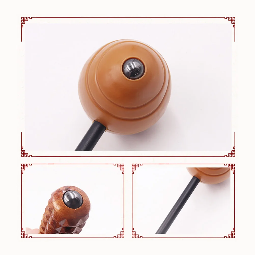 Martillo de masaje con mango largo para espalda, cuello, hombros, alivio del dolor, herramienta de masaje multifuncional portátil, varilla para el hogar, 1 ud.