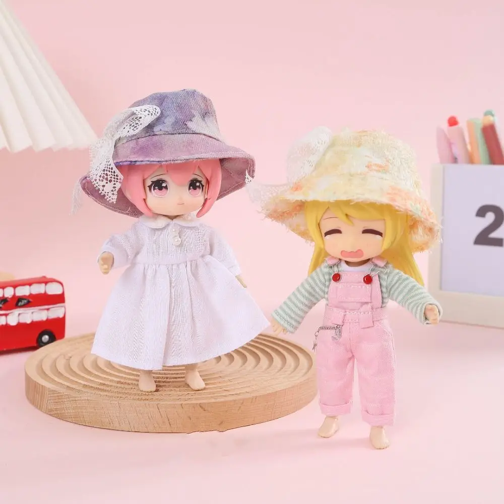 DIY Handmake Stripe Tops Casual 5 Colors T-shirt Cute Clothes Suits for 1/12 BJD Dolls/for 1/11 OB11 Dolls