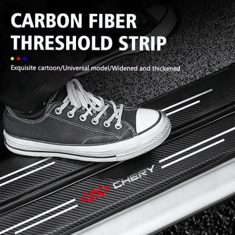 Car Threshold Strip Car Door Sill Protector Door Entry Guard Sill Scuff Plate For Chery Tiggo 5x 7 8 8 Pro 3x Arrizo 5 Arrizo 8