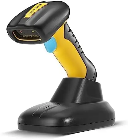 

NETUM Upgraded QR Industrial Bluetooth Barcode Scanner with Charging Dock, Wireless 2D 1D Bar Code Reader NT-1200