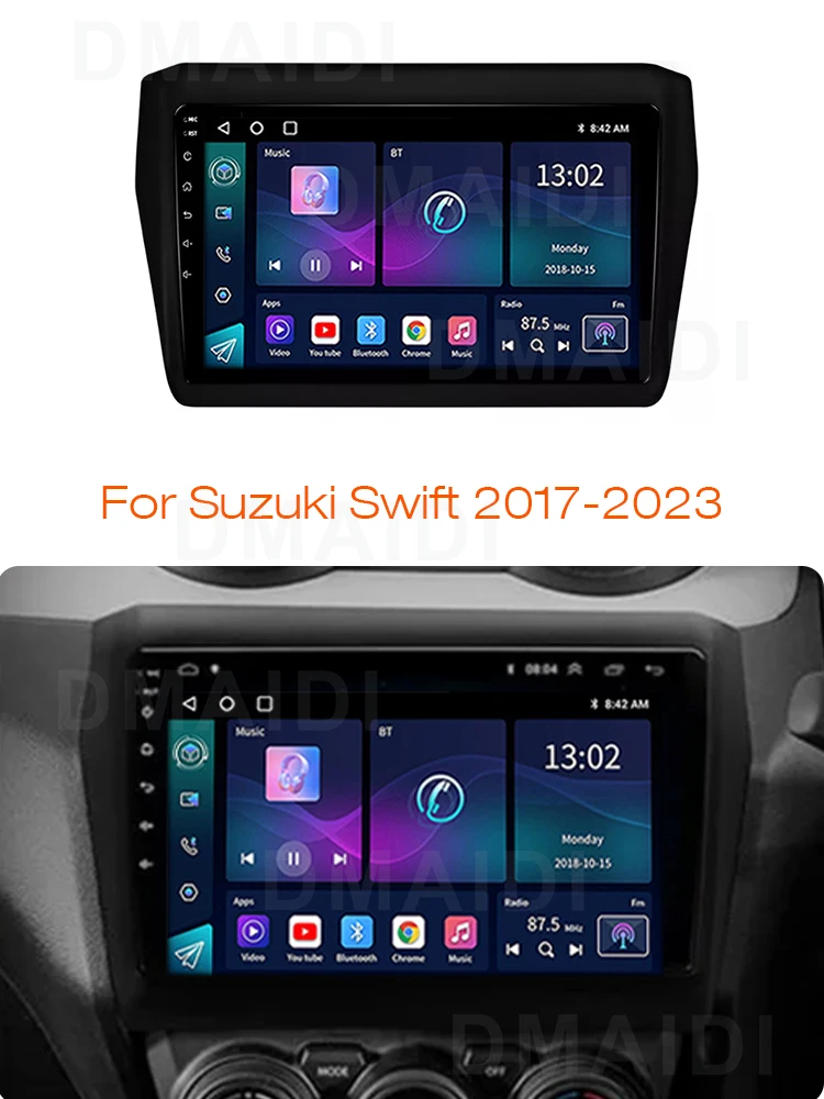 2024 Update Carplay Car Radio 2 Din Android 10 For Suzuki Swift 2017 2018 2019 2020 2021 2022 2023 Navigation GPS Multimedia