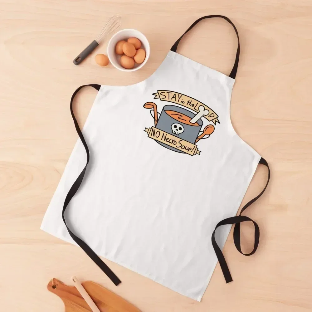 

No Necro Soup (Color) Apron kitchen gadgets Men's Kitchen Women's Hairdresser Apron