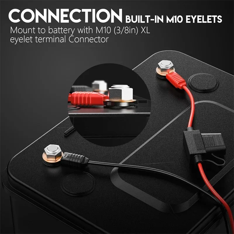 55CM 2PCS Wire Harness fit for NOCO GC008 X-Connect M10(10mm) XL Eyelet Terminal Batteries Charger Cable for NOCO Battery Tender