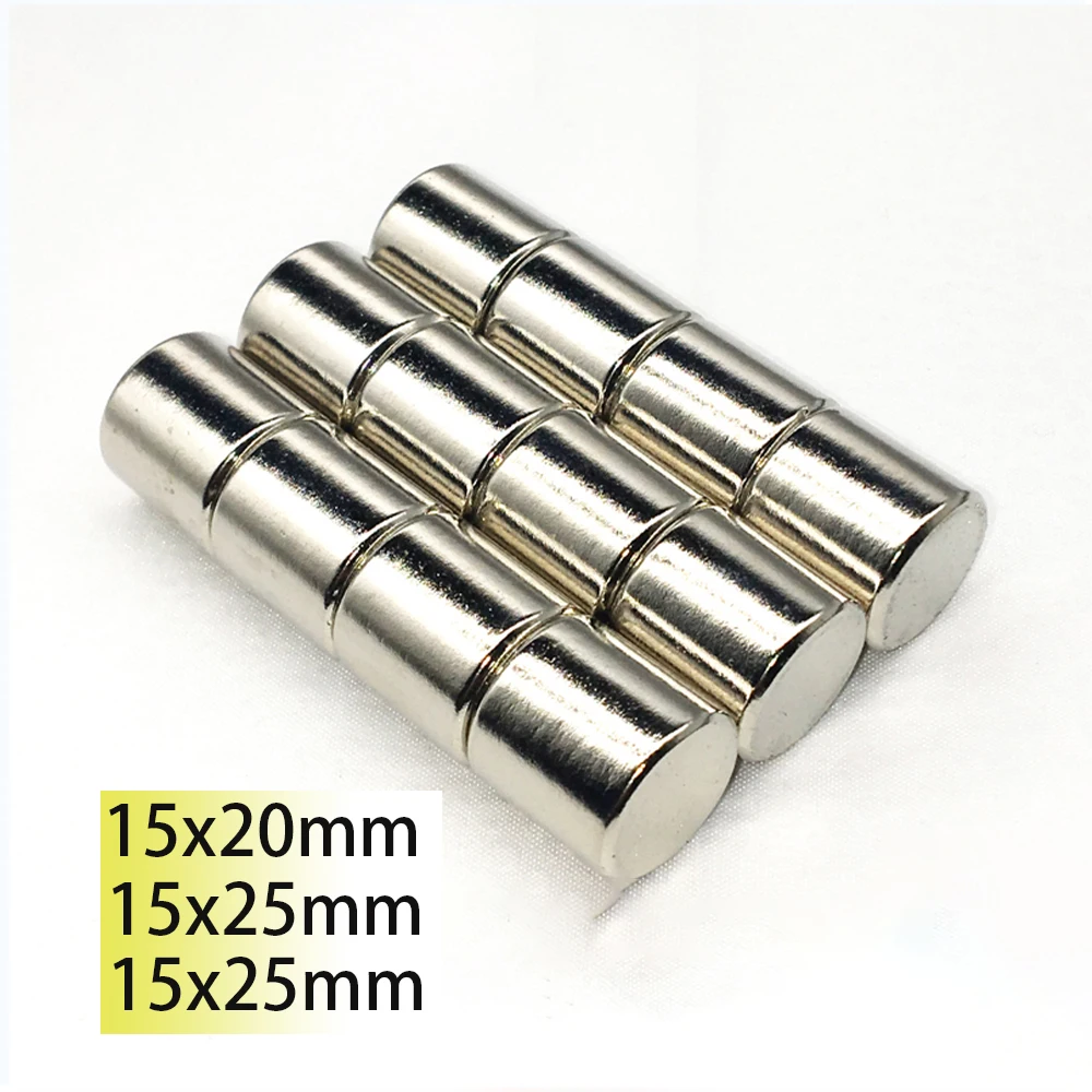 

15x20mm 15x25mm 15x30mm N35 Large Size Round Mini Neodymium Magnets for Door Search Magnetic Sticker Fridge DIY Crafts