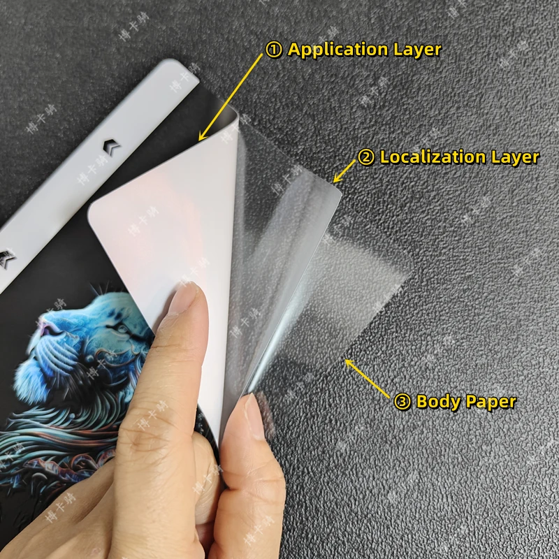 5PCS-50PCS 3D Embossed Color Sticker Back Cover Protector for Hydrogel Film Cutting Machine Rear Phone Animal Decorative Skin