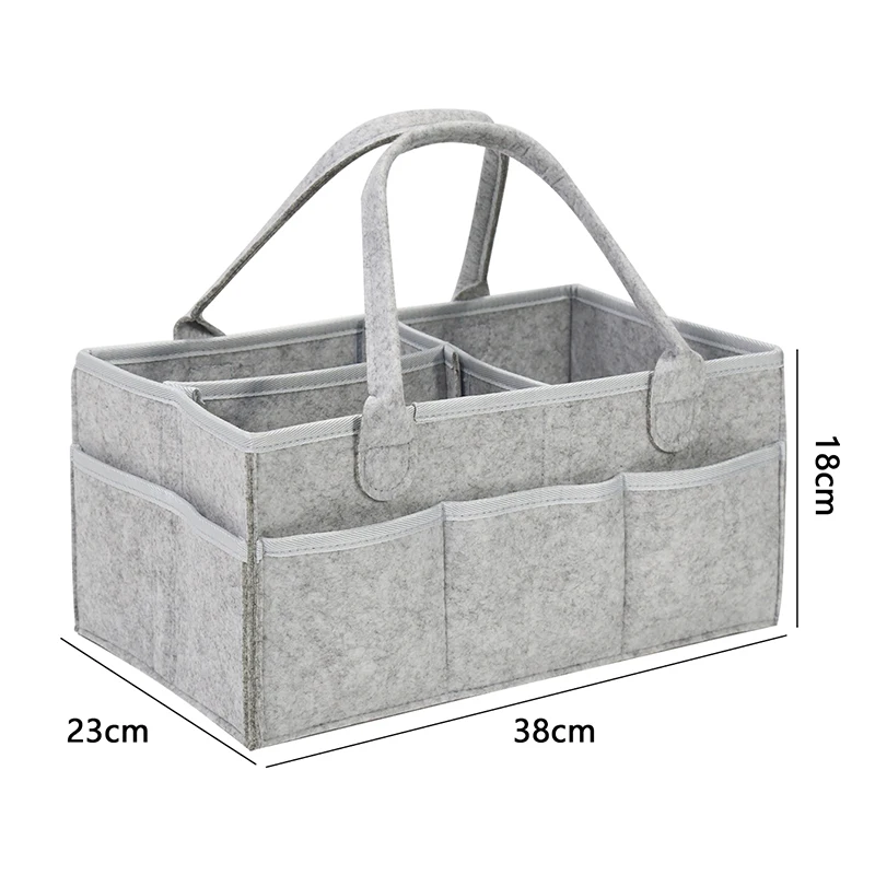 Baby Stroller Accessories Organizer Mommy Tote Bag Foldable Storage Baby Diaper Hanging Bags Thicken Portable Mom Tote Basket