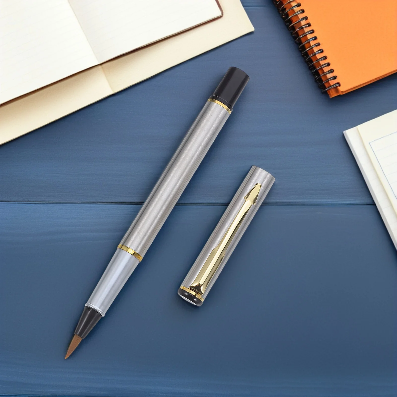 

3Pcs Chinese Calligraphy Pen Set Refillable Fountain Brush Pens Soft Tip Portable for Ink Writing Drawing Painting