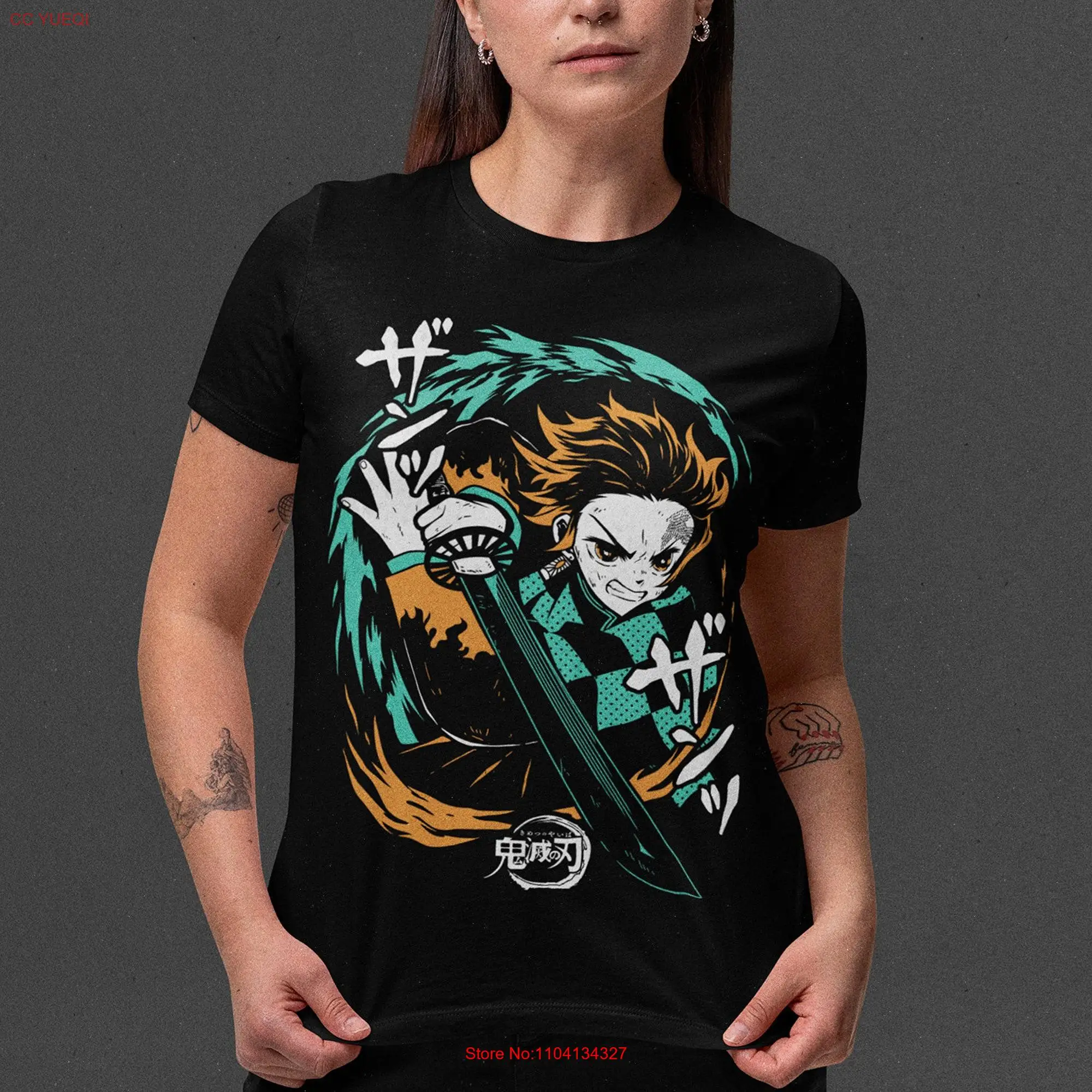 Demon T Shirt Tanjiro Kimetsu DemonSlayer Classic Anime Exclusive Otaku Retro long or short sleeves