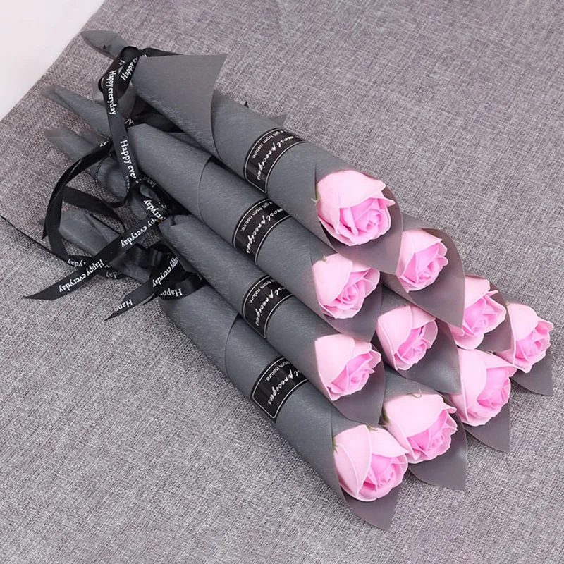 30 وردًا من زهور الصابون الرومانسية لحفلات الزفاف من أجل شركة هدايا عيد الحب في عيد الأم