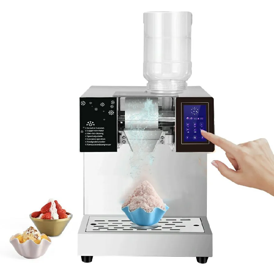 Commercial Milk Snow Shaved Ice Machine Snow Flake Shaving Ice Cream Machine Korean Bingsu Machine