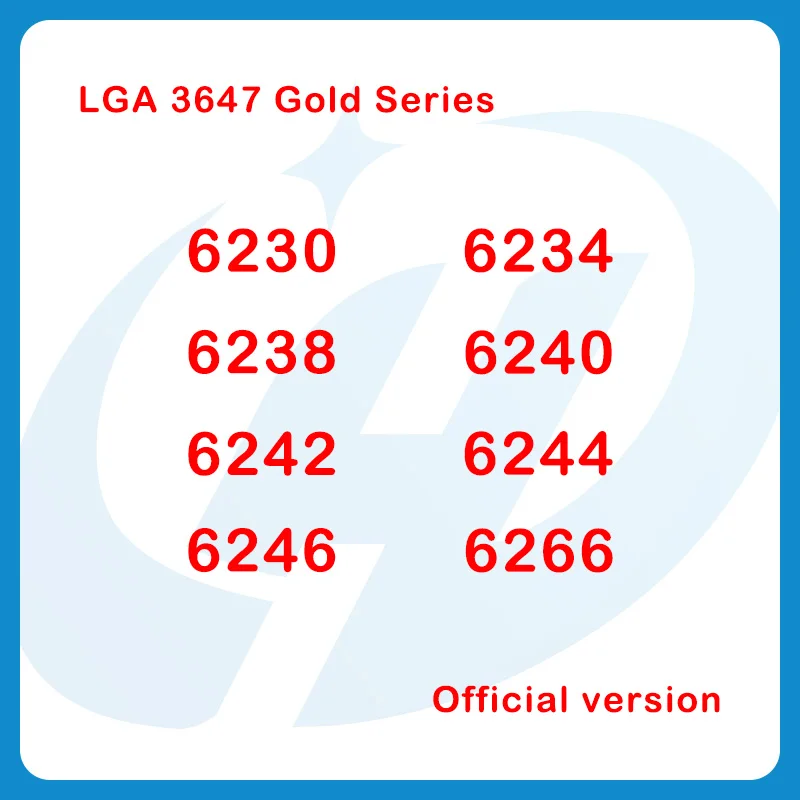 النسخة الرسمية الأصلية Gold 6230 6234 6238 6240 6242 6244 6246 6266