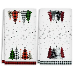 Excellent Dish Towel Durable Microfiber Kitchen Towel Christmas Styles Holiday Tea Snowman Hand Towel Gift Towel Kitchen Towel