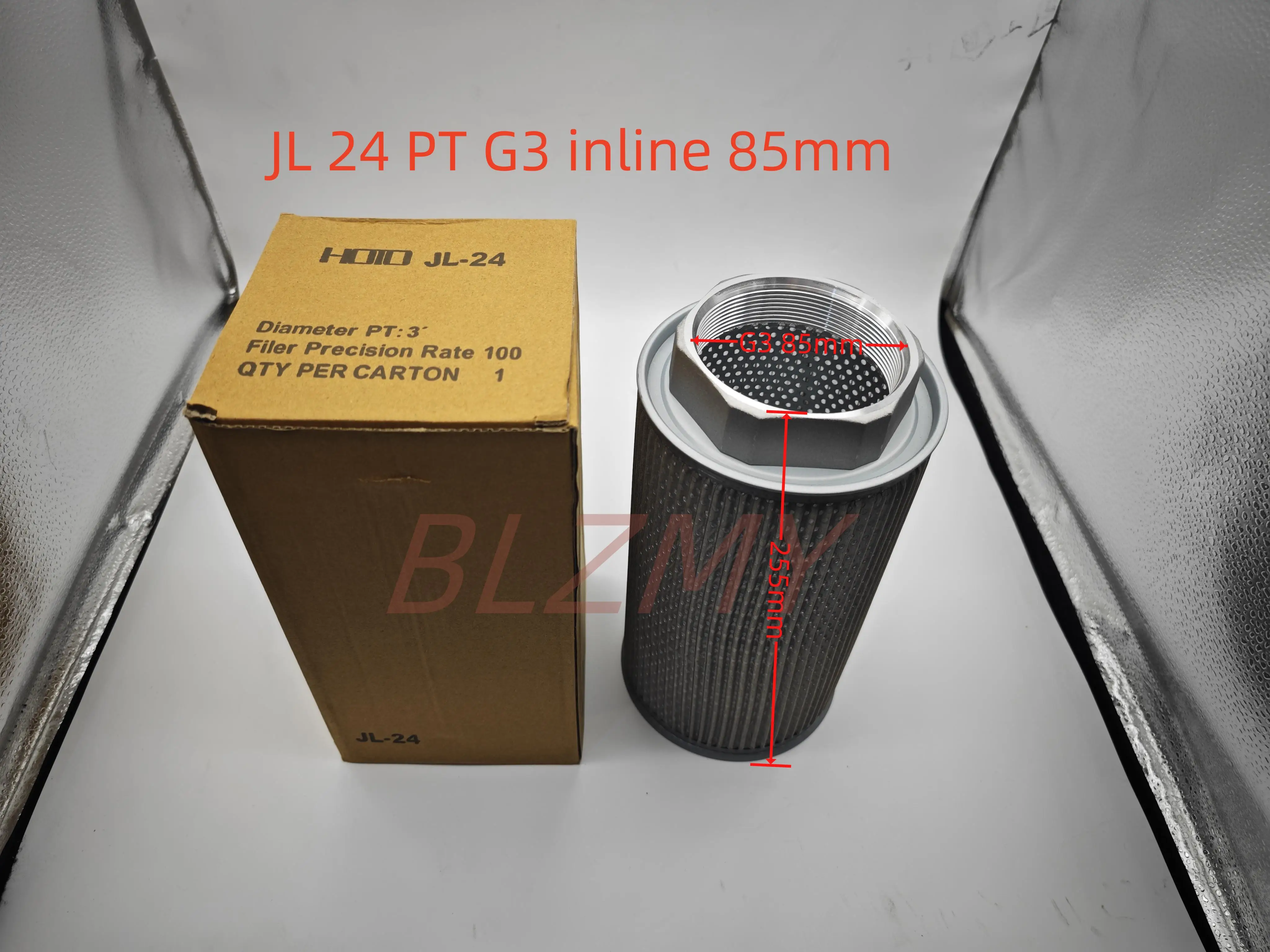 JL20 JL24  G2 1/2  G3 inline 85mm  High Pressure High Air Flow   Ring blower side channel vacuum pump Air oil Filter