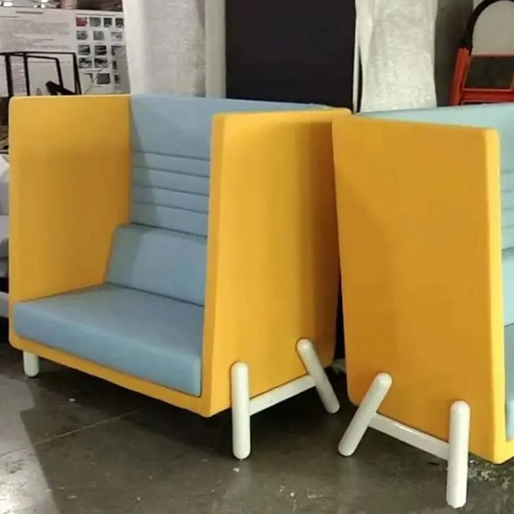 Waiting Room High Back Lounge Sofa Office Booth for Meeting in Public Area