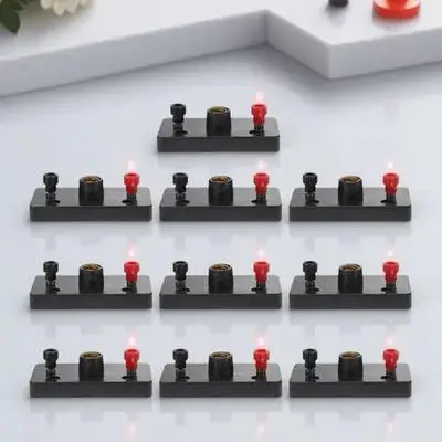 

10pcs Lamp Base Plastic Brass Screw Type For School Teaching Instruments Circuit Experiment Equipment Physics Laboratory Supply