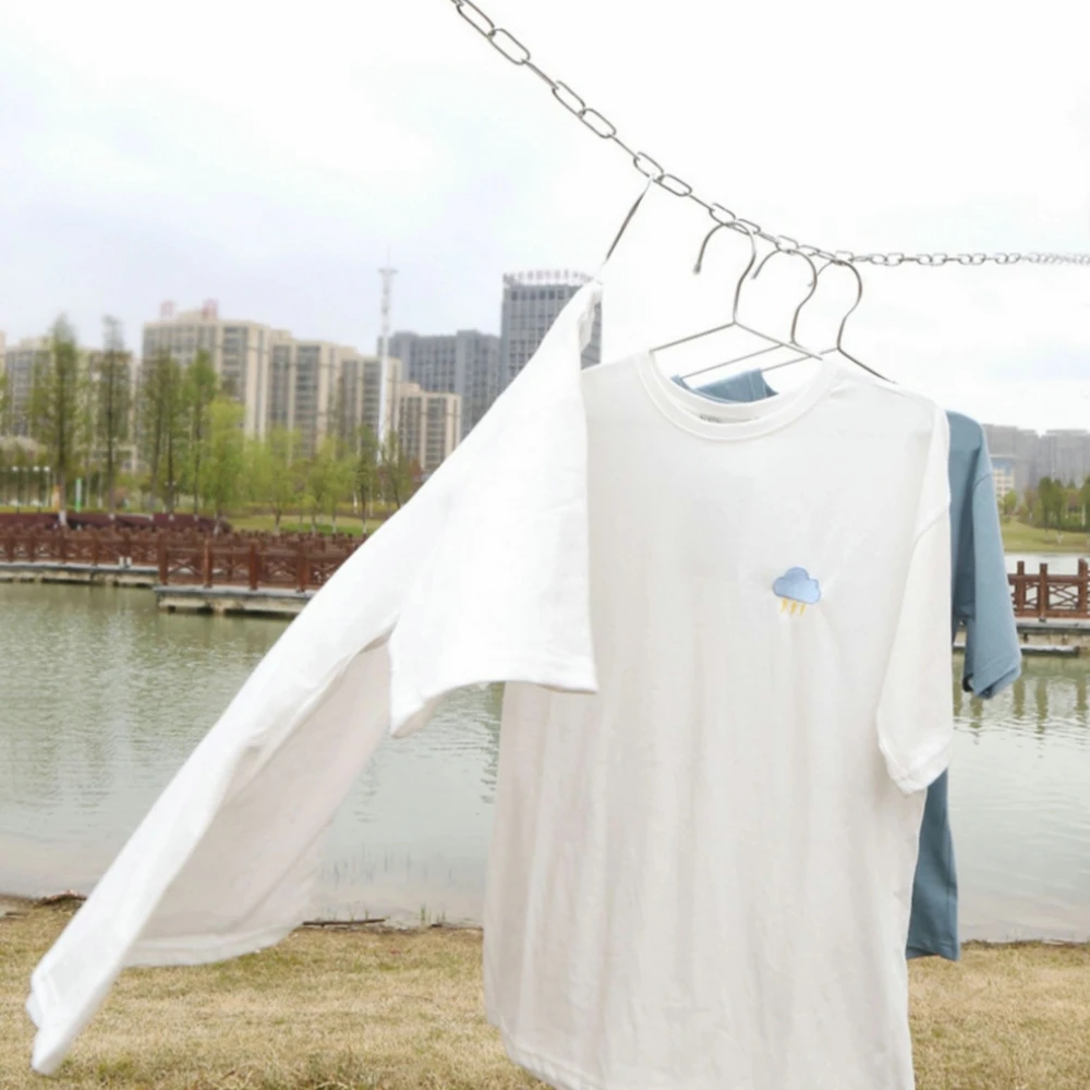 2/3/4/5/8/10 متر الفولاذ المقاوم للصدأ سلسلة ربط طويلة الكلب الرصاص المقود سلسلة الحيوانات الأليفة سحب سلسلة ملزمة الغسيل سلسلة مع اثنين المفاجئة هوك #6