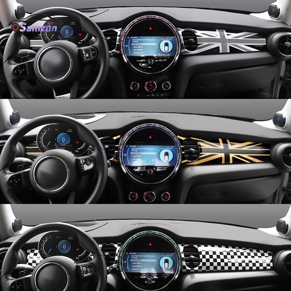 For MINI Cooper F55 F56 F57 2021-2023 Car Dashboard Cover Center Control Console Panel Trim Decoration Modification Accessories