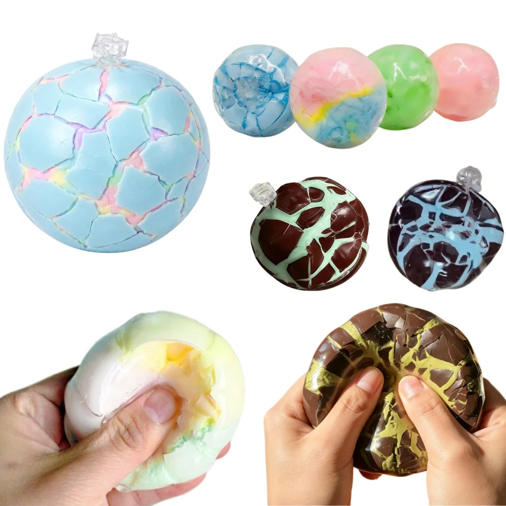 Bolas Blandas de Fresa Macaron, Bolas Blandas de Matcha, Menta y Chocolate, Bolas Antiestrés para Niños y Adultos, Bolas Sensoriales de Cera para Aliviar el Estrés