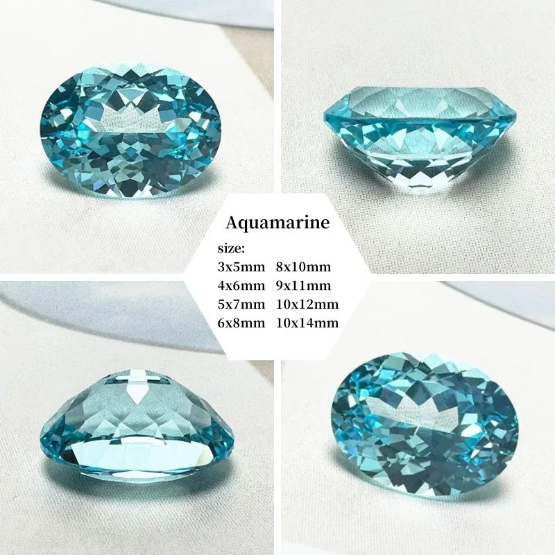 BNEW Laboratory Gemstone Sapphire Oval Shape For DIY Jewelry Making The Main Materials Of Rings And Necklaces AGL