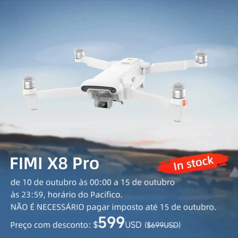 New arrive FIMI X8 Pro Drone professional 4K HD Camera 3-Axis Gimbal Quadcopter GPS Smart Avoiding Obstacles RC Helicopter