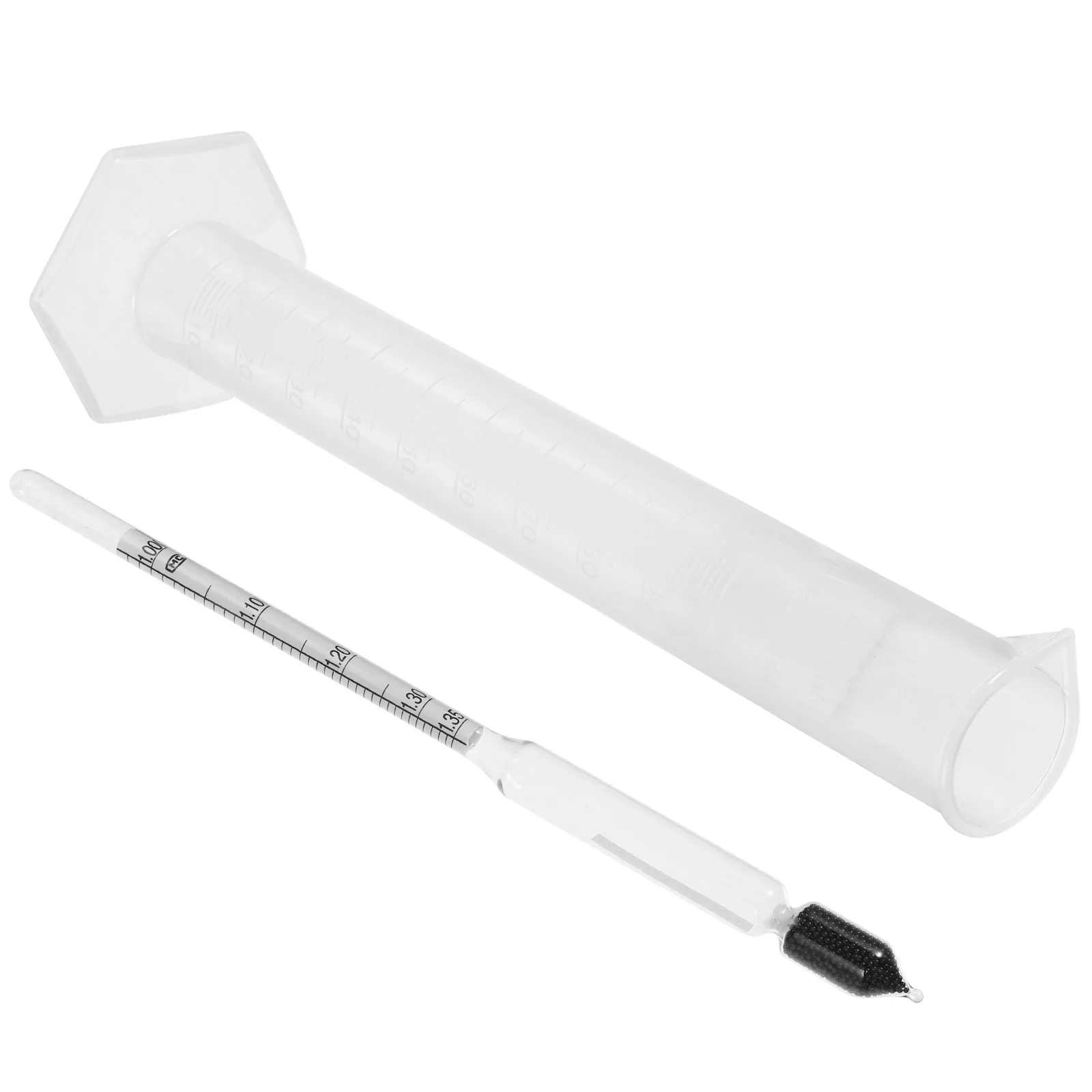 1Set Hydrometer Precise Evaluation Tool Graduated Measuring Cylinder for Various Foods Cylinder Ml Measuring Cup for Liquid