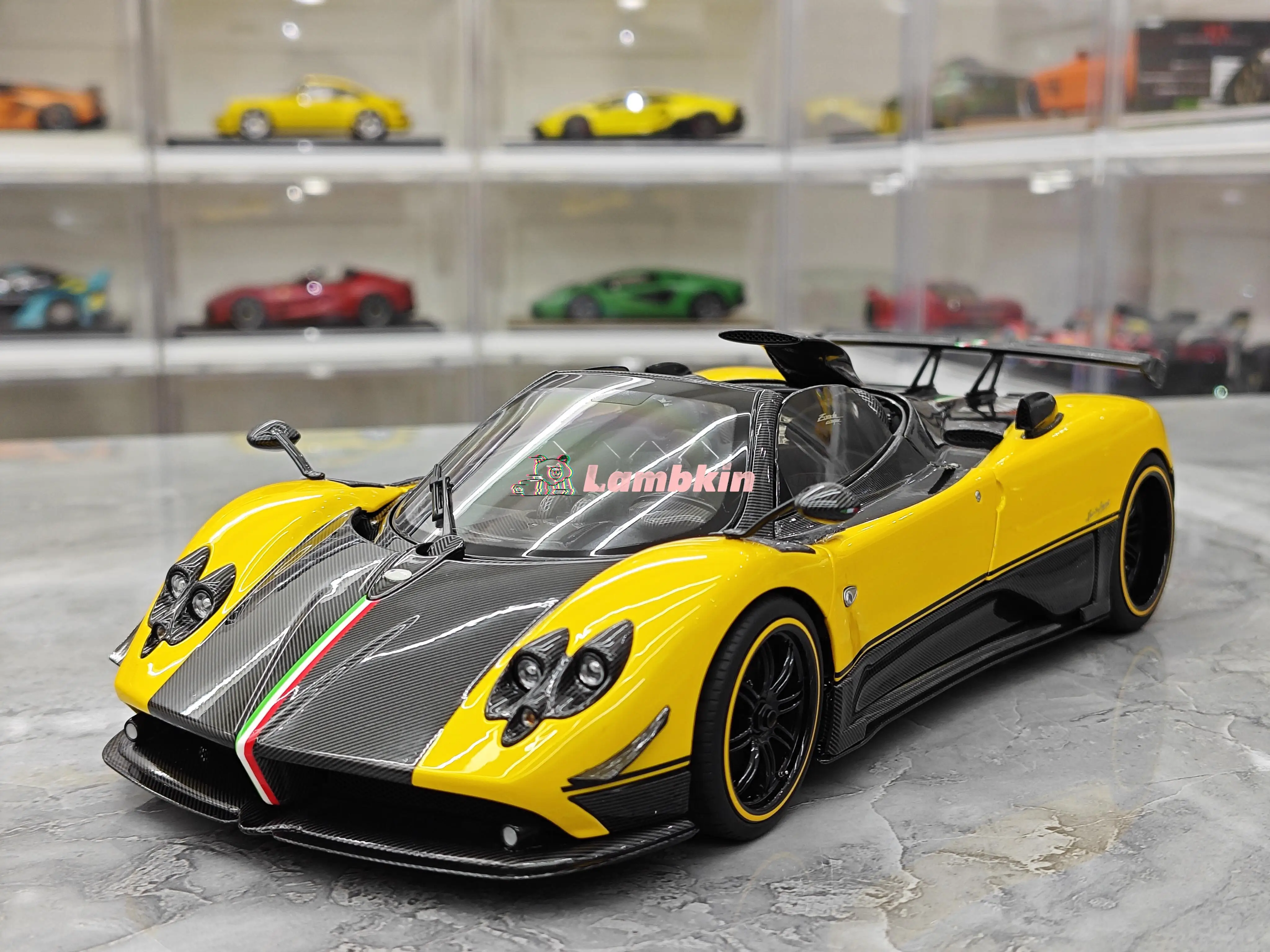 Почти настоящая Pagani Zonda Cinque, трансформируемая реплика, модель автомобиля из сплава, 1/18, коллекционный подарочный орнамент