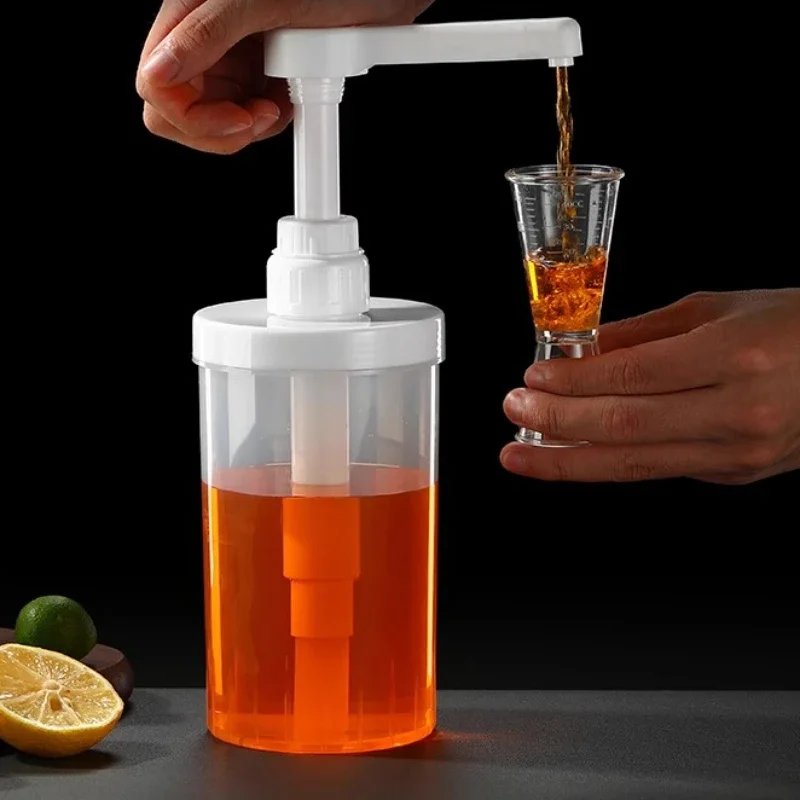 White Transparent Easy To Press Bottle Milk Tea Shop Specific Quantitative Botting Macroporous Passion Fruit Strawberry Jam Jar