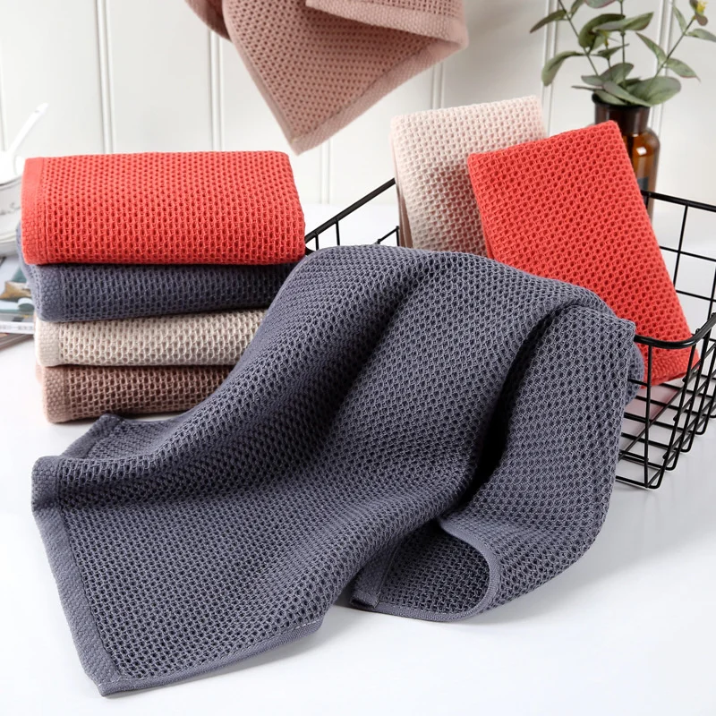 

100% Cotton Waffle Weave Kitchen Dish Towels Ultra Soft Absorbent Quick Drying Cleaning Towel Eco-friendly Home Tools