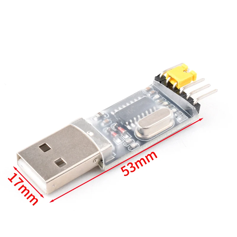 Snvi CH340G USB-zu-TTL-Konverter UART-Modul 3.3V 5V Schalter USB-TTL-Seriell-Adapter Downloader mit DuPont-Kabel für STC ESP8266 – Detail 2