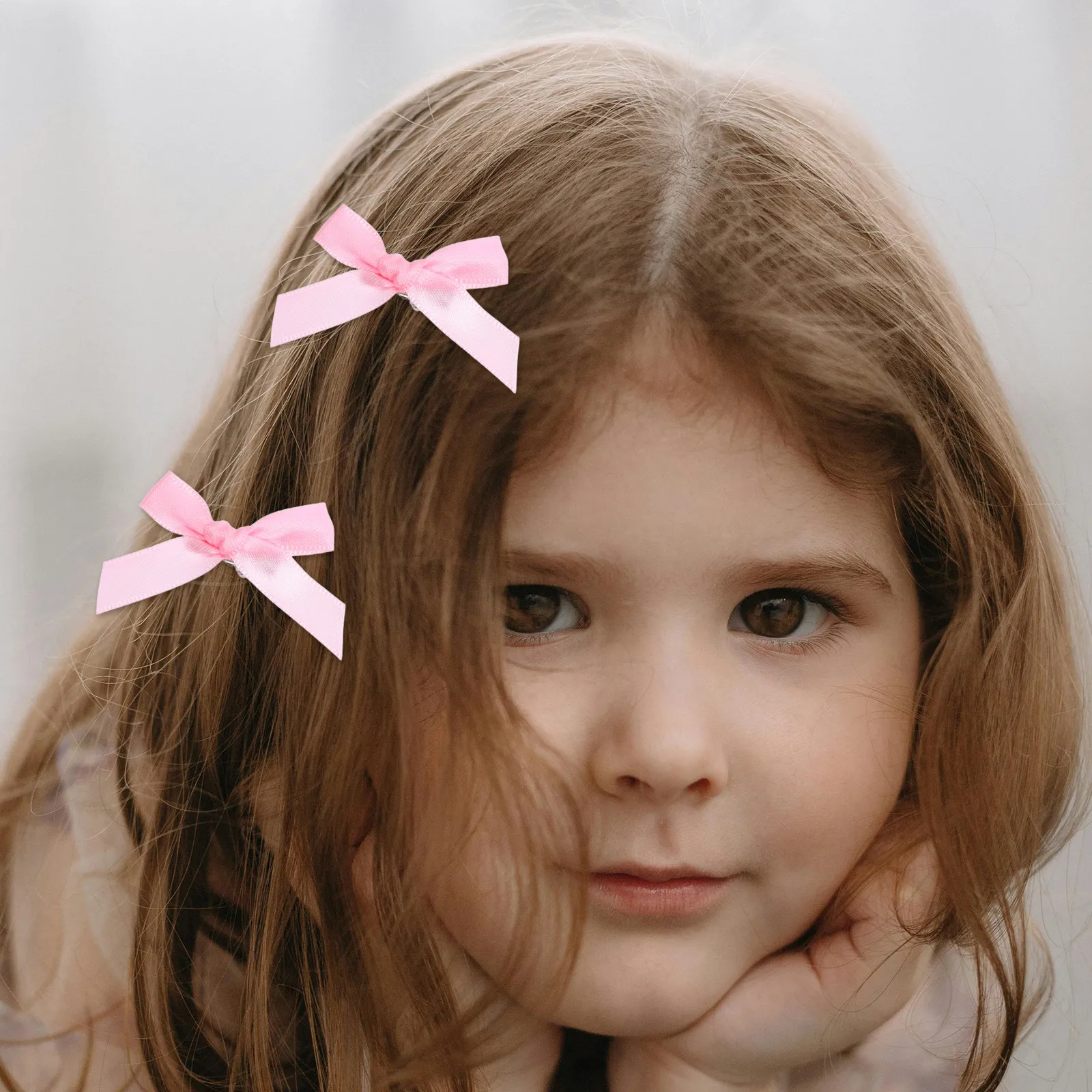 

30Pcs Cute Bow Hair Clips Small Ribbon Clip Soft Ballet Material Firm Hold Mini Hair Bows for Girls Toddlers Women School Office