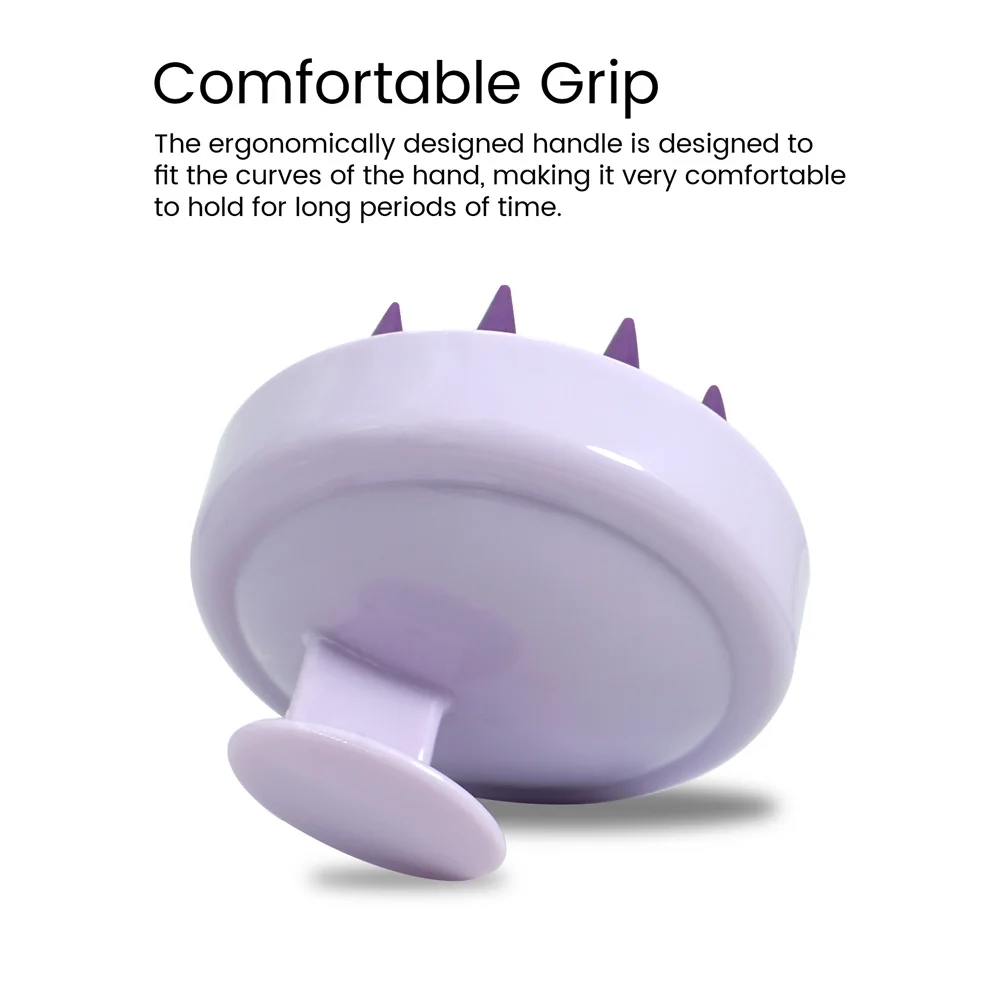 부드러운 실리콘 강모와 머리 관리 및 바디 클렌징을 위한 장미 모양의 목욕 스폰지 세트가 포함된 두피 마사지 브러시