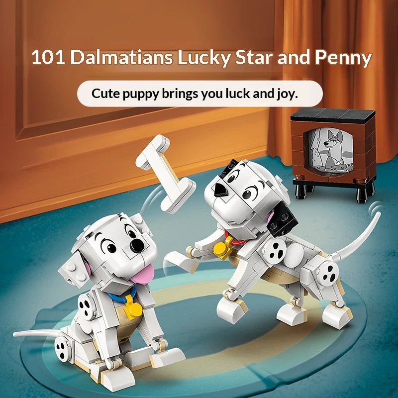 

LEGO Building Blocks Disney 43271 "101 Loyal Dogs" Lucky Star and Penny Girl Children's Toy Birthday Gift