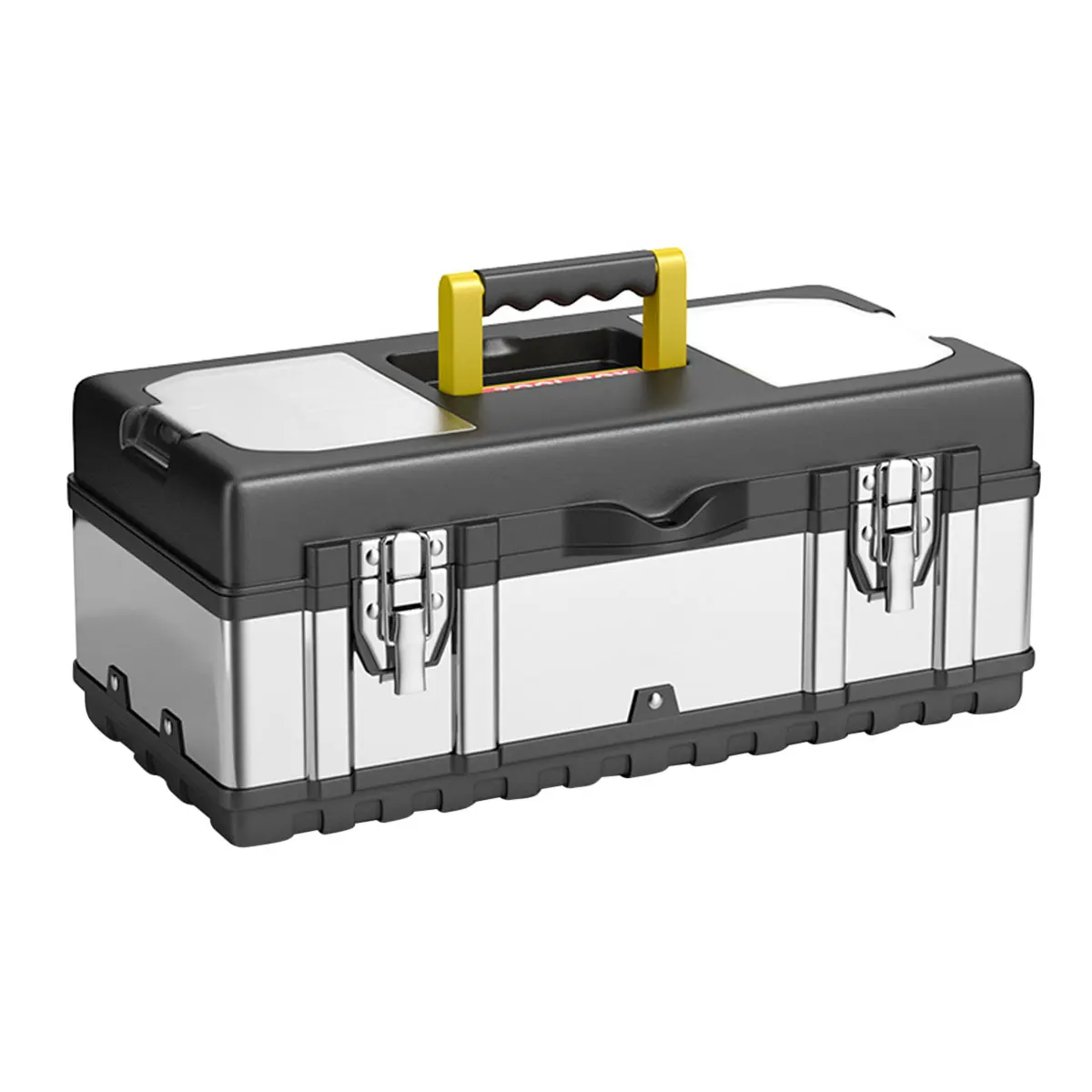 Hardware home tool box large medium small portable electrician multi-function repair car box storage box Black Knight