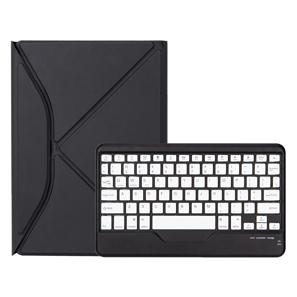 For iPad Air (2022)/(2020) Pen Slot Design Bluetooth Keyboard Leather Protective Cover + Transparent Back Case