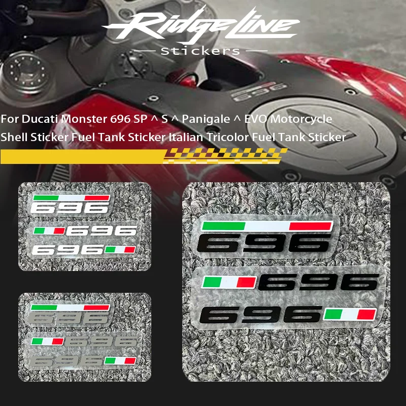 

Motorcycle Shell Sticker Fuel Tank Sticker Italian Tricolor Fuel Tank Sticker For Ducati Monster 696 SP ^ S ^ Panigale ^ EVO