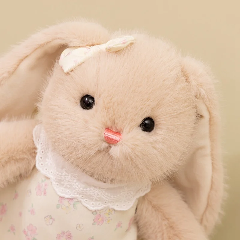 Kawaii เจ้าหญิงกระต่าย Plush ของเล่นนุ่มยาวสีขาวหูกระต่ายตุ๊กตาสัตว์เด็ก Sleeping Companion สาวของขวัญวันเกิดตกแต่งห้อง