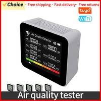 20 in 1 Tuya WIFI Intelligent Air Quality Monitor Indoor CO2 Detector CO/CO2/TVOC/HCHO/PM2.5/PM1.0/PM10/Temperature/Humidity