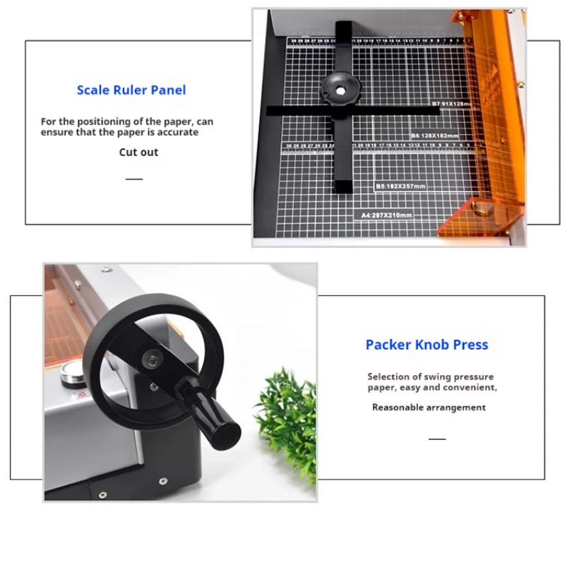 G-400 elektryczna gilotyna do papieru 4CM gruba warstwa książka Photo Cutter przycinarka do papieru Diy Office A4 maszyna do cięcia 220v