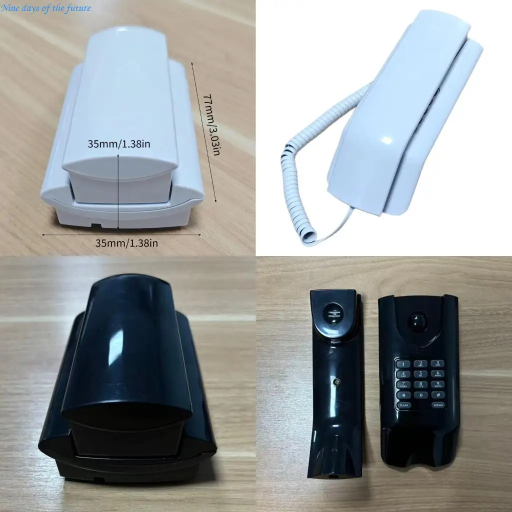 Corded Phone Landline Phone for Home Telephone Landline Corded Wall Mountable E65A