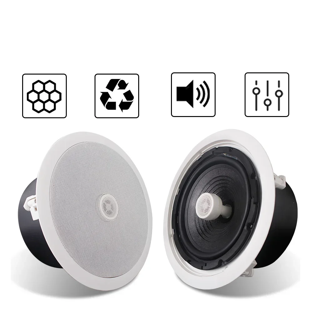 Coxial 8inch Ceiling Speaker Home Theater Sound Loundspeaker Amplifier Surround Audio Wall Mount Roof Wireless Stereo for Hotel