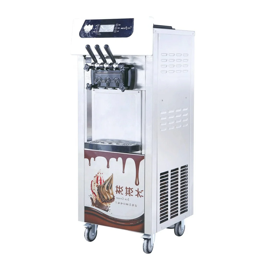 

STLF Soft Serve Ice Cream Machine Prices Three Flavors Commercial Ice Cream Machines for Business Home