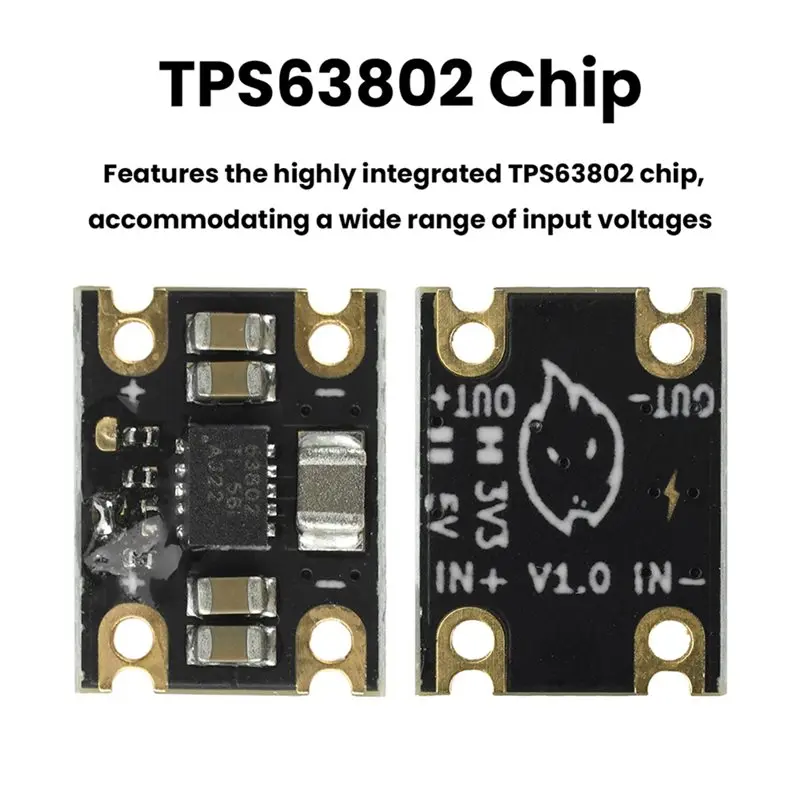 JABS-TPS63802 Auto Buck-Boost Converter Current Module DC 1.8-5.5V To 2A/1A 3.3/5V Step Up And Down Module Board - view 6